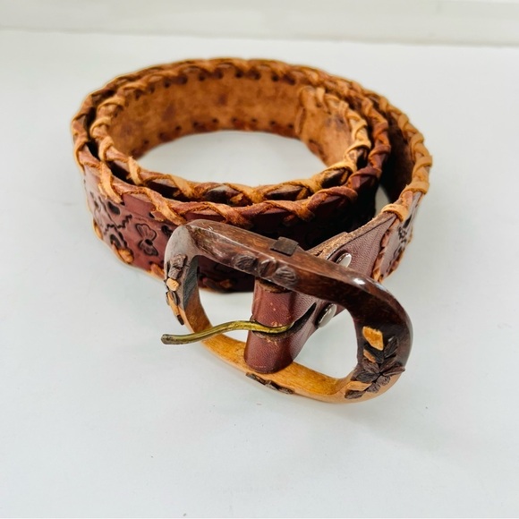 Accessories - Hand made in Mexico embossed leather belt